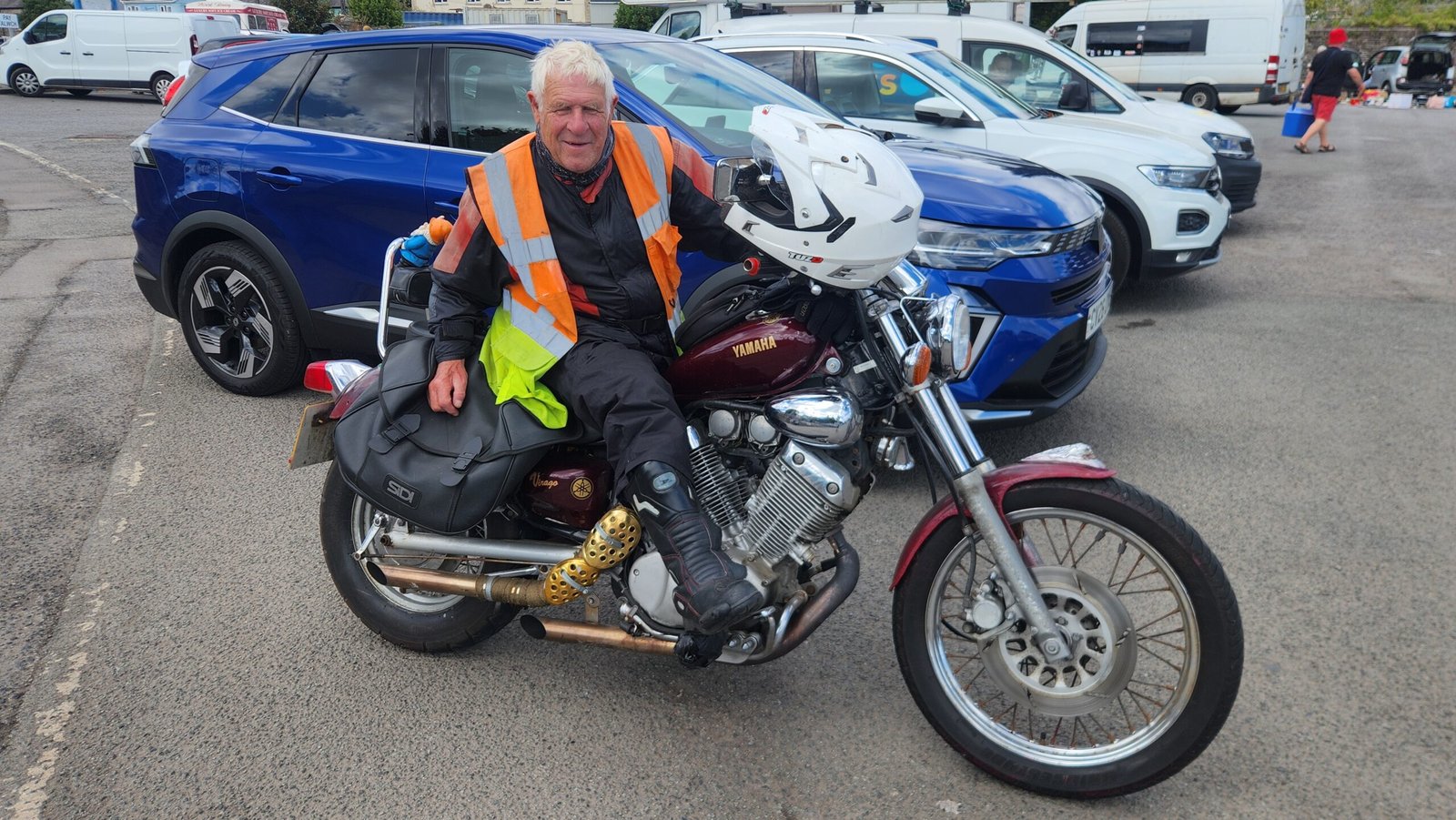 Yamaha Virago 535 at Laugharne